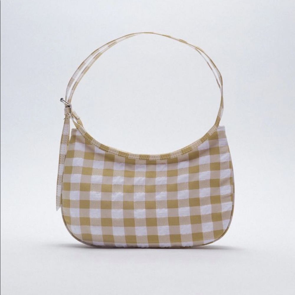 Zara Satin Effect Shoulder Bag